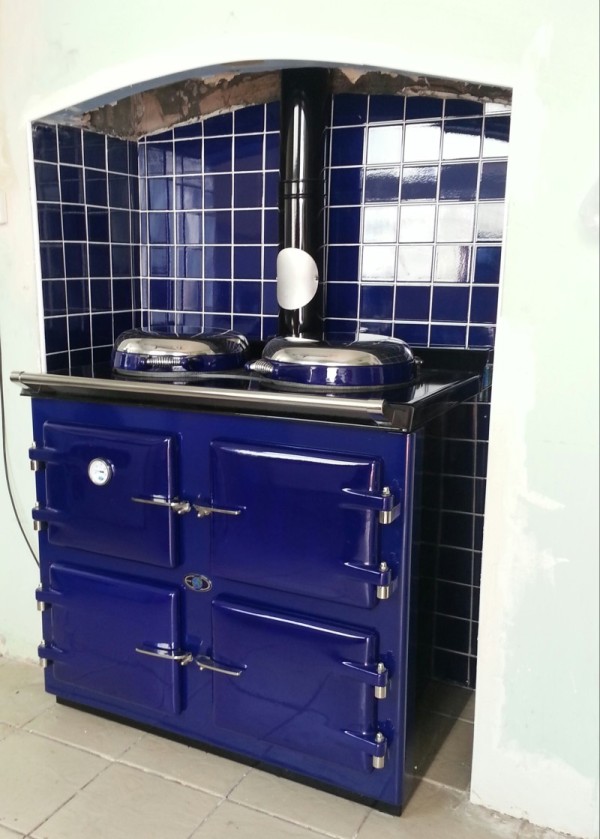 AGA Cooker, 3 oven Royal blue