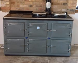 AGA OIL FIRED ELECTRIC HYBRID RANGE COOKER STOVE - 5 OVEN