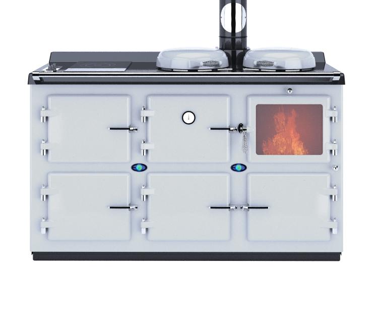 WOOD BURNING STOVE COOKER - HYBRID/ELECTRIC - 5 OVEN, CARBON NEUTRAL MkII